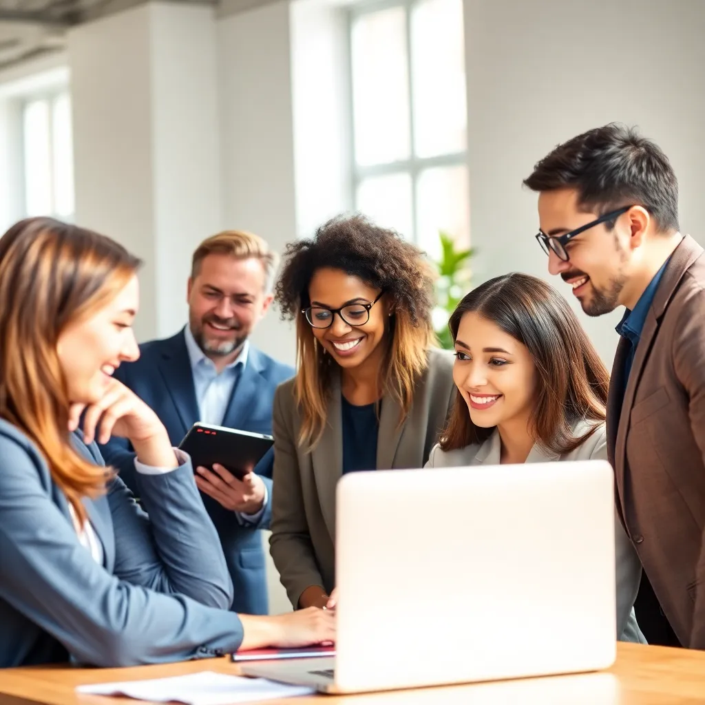 Vrouwelijke manager leidt een diverse team vergadering in Amsterdam