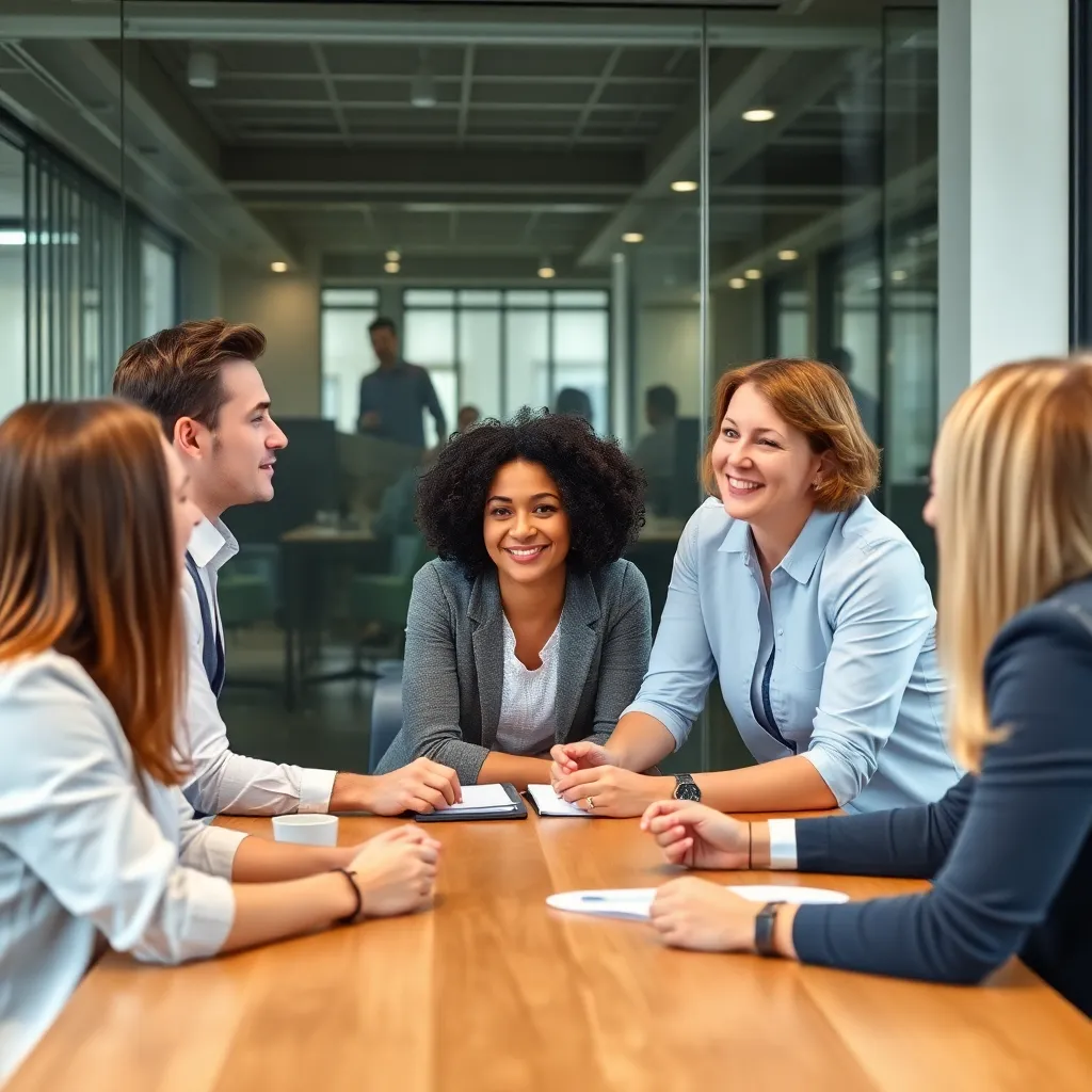 Diverse groep professionals in vergadering bij een Nederlands bedrijf